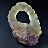 Fluorite, Quartz (variety amethyst)<br />Aurangabad District, Maharashtra, India<br />90 mm x 70 mm x 48 mm<br /> (Author: Don Lum)