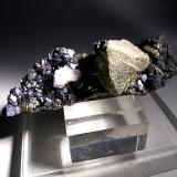 Pyrite, Magnetite<br />Brosso Mine, Cálea, Léssolo, Canavese District, Metropolitan City of Turin Province, Piedmont (Piemonte), Italy<br />75,3 x 52,5 mm<br /> (Author: Sante Celiberti)
