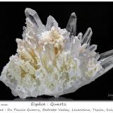 Quartz<br />Da Paccio Quarry, Novena pass area, Bedretto Valley, Leventina, Ticino (Tessin), Switzerland<br />fov 120 mm<br /> (Author: ploum)