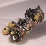 Arsenopyrite and Siderite<br />Minas da Panasqueira, Aldeia de São Francisco de Assis, Covilhã, Castelo Branco, Cova da Beira, Centro, Portugal<br />35mm x 44mm x 36mm<br /> (Author: Firmo Espinar)