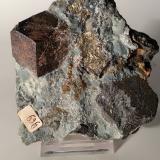 Magnetite, Pyrite<br />Brosso Mine, Cálea, Léssolo, Canavese District, Metropolitan City of Turin Province, Piedmont (Piemonte), Italy<br />81 x 74 mm<br /> (Author: Sante Celiberti)