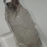 Quartz (variety smoky and reverse scepter)<br />Smoky Mountain Crystal Mine, Ashland, Schuylkill County, Pennsylvania, USA<br />5.3 cm x 1.3 cm<br /> (Author: kushmeja)