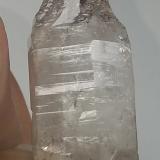 Quartz (variety smoky and reverse scepter)<br />Smoky Mountain Crystal Mine, Ashland, Schuylkill County, Pennsylvania, USA<br />5.3 cm x 1.3 cm<br /> (Author: kushmeja)