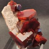 Vanadinite<br />Coud'a, Mibladen mining district, Mibladen, Midelt, Midelt Province, Drâa-Tafilalet Region, Morocco<br />3,2 cm x 4,7 cm<br /> (Author: Enrique Llorens)