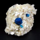 Cavansita y Stilbita-Ca (Estilbita-Ca)Canteras Wagholi, Wagholi, Distrito Pune (Distrito Poonah), Maharashtra, India7 x 5 cm. (Autor: Antonio P. López)
