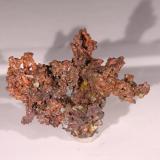 Copper with Calcite<br />La Farola Mine, Cerro Pintado, Las Pintadas District, Tierra Amarilla, Copiapó Province, Atacama Region, Chile<br />58mm x 42mm x 40mm<br /> (Author: Firmo Espinar)