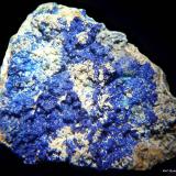 Azurita.<br />Mina Tajo de las Grajas, Arroyo de las Minas, Alhaurín el Grande, Comarca Valle del Guadalhorce, Málaga, Andalucía, España<br />30x25 mm.<br /> (Autor: Jesus Franquesa Baucells)