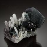 Calcite and Quartz<br />Herja Mine, Chiuzbaia, Baia Sprie, Maramures, Romania<br />2.5 cm x 2.9 cm<br /> (Author: Michael Shaw)