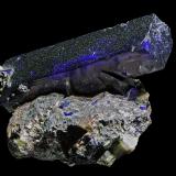 Azurite<br />Tsumeb Mine, Tsumeb, Otjikoto Region, Namibia<br />40 x 28 x 17<br /> (Author: Rob Schnerr)