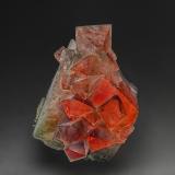 Fluorite<br />Huanggang Mines, Hexigten Banner (Kèshíkèténg Qí), Chifeng (Ulanhad), Inner Mongolia Autonomous Region, China<br />7.1 x 6.4 cm<br /> (Author: am mizunaka)