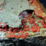 Clinoptilolita-KCantera Honcova hurka, Skotnice, Distrito Nový Jicínt, Región Moravia-Silesia, República ChecaCampo de visión 3 cm. (Autor: Antonio P. López)