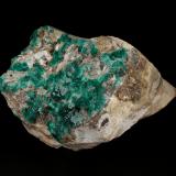 Beryl (variety emerald), Pyrite, Calcite, Ankerite<br />Chivor Mining District, Camoyo Mine, Municipio Chivor, Eastern Emerald Belt, Boyacá Department, Colombia<br />70mm x 94mm x 76mm<br /> (Author: Fiebre Verde)