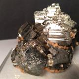 Pirita, Esfalerita, Galena, Siderita<br />Mina Gavorrano, Gavorrano, Provincia Grosseto, Toscana, Italia<br />71 x 49 mm<br /> (Autor: Sante Celiberti)