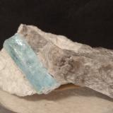 Beryl (variety aquamarine)<br />Rossaccio Alp, Sondrio, Lombardy, Italy<br />57 x 36 mm<br /> (Author: Sante Celiberti)