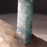 Beryl (variety aquamarine), Quartz<br />Codera Valley, Novate Mezzola, Valchiavenna, Sondrio, Lombardy, Italy<br />93 x 38 mm<br /> (Author: Sante Celiberti)