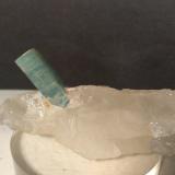 Beryl (variety aquamarine), Quartz<br />Codera Valley, Novate Mezzola, Valchiavenna, Sondrio, Lombardy, Italy<br />93 x 38 mm<br /> (Author: Sante Celiberti)