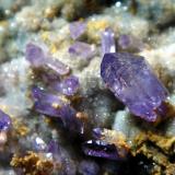 Cuarzo (variedad amatista)Cantera Capurru, Osilo, Provincia Sassari, Cerdeña/Sardegna, ItaliaCristal de 11 mm. (Autor: Antonio P. López)
