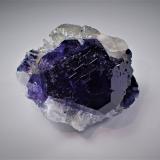 Fluorite, Quartz<br />Yongchun, Quanzhou Prefecture, Fujian Province, China<br />61 mm x 53 mm x 39 mm<br /> (Author: Don Lum)