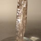 Quartz (smokey)<br />Miage Glacier, Veny Valley, Monte Bianco Massif (Mont Blanc Massif), Courmayeur, Aosta Valley (Val d'Aosta), Italy<br />73 x 16 mm<br /> (Author: Sante Celiberti)