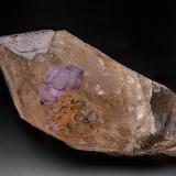 Fluorite, Quartz (variety smoky quartz)Aiguille Verte, Mont Blanc Massif, Chamonix, Haute-Savoie, Auvergne-Rhône-Alpes, France14.9 x 7.1 cm (Author: am mizunaka)