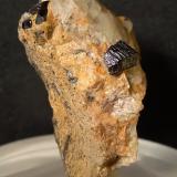 Rutile<br />Monte Cervandone, Devero Alp, Baceno, Ossola Valley, Verbano-Cusio-Ossola Province, Piedmont (Piemonte), Italy<br />38 x 26 mm<br /> (Author: Sante Celiberti)