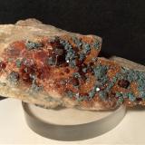 Grossular (variety hessonite), Clinochlore<br />Carboneri, Villar Pellice, Metropolitan City of Turin Province, Piedmont (Piemonte), Italy<br />100 x 47 mm<br /> (Author: Sante Celiberti)