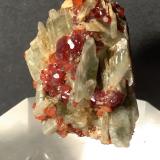 Diopside, Grossular (variety hessonite)Testa Ciarva, Balme, Val d'Ala, Valles Lanzo (Valli di Lanzo), Provincia Ciudad metropolitana de Turín, Piamonte (Piemonte), Italia30 x 22 mm (Author: Sante Celiberti)