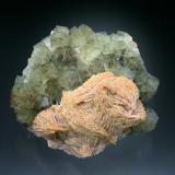 Fluorite with Barite<br />Inselt shaft, Frohnau, Annaberg-Buchholz, Annaberg District, Erzgebirgskreis, Saxony/Sachsen, Germany<br />10x8x5 cm overall size<br /> (Author: Jesse Fisher)
