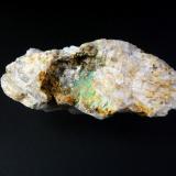 Aurichalcita (Auricalcita)<br />Mina Nieves, Monte Dobra, Viérnoles, Torrelavega, Comarca Besaya, Cantabria, España<br />6 x 2 cm.<br /> (Autor: Antonio P. López)