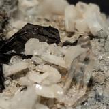 Orthoclase (variey adularia), Hematite, Quartz<br />Varaita Valley (Val Varaita), Cuneo Province, Piedmont (Piemonte), Italy<br />77 x 71 mm<br /> (Author: Sante Celiberti)