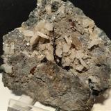 Orthoclase (variey adularia), Hematite, Quartz<br />Varaita Valley (Val Varaita), Cuneo Province, Piedmont (Piemonte), Italy<br />77 x 71 mm<br /> (Author: Sante Celiberti)