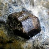 Almandino (Grupo Granate)Bama Openpit (San Rafael Claim), Picón or Minas hill, San Vicenzo de Bama, Touro, Comarca Arzúa, La Coruña / A Coruña, Galicia / Galiza, SpainCristal de 2 cm. (Autor: Antonio P. López)