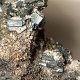 Bournonita, PiritaBaia Sprie Mine, Baia Sprie, Maramures, Romania148 x 143 mm (Autor: Sante Celiberti)