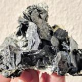 Djurleita-Chalcocita intercrecimiento<br />Aït Ahmane, Agdz, distrito minero Bou Azzer, Provincia Zagora, Región Drâa-Tafilalet, Marruecos<br />6,7 x 3,5 cm.<br /> (Autor: carles)