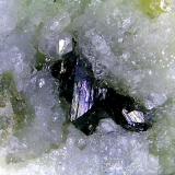 Freibergita<br />Mina Santa Catalina, Hiendelaencina, Comarca Serranía de Guadalajara, Guadalajara, Castilla-La Mancha, España<br />Cristal de 3 mm.<br /> (Autor: Antonio P. López)