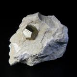 Pirita<br />Afloramiento Patricia, Barranco de la Orrañada, Ambas Aguas (Ambasaguas), Muro de Aguas, Comarca Arnedo, La Rioja, España<br />5 x 5 cm.<br /> (Autor: Antonio P. López)
