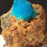 Chalcanthite<br />Boccheggiano Mines, Montieri, Grosseto Province, Tuscany, Italy<br />78 x 61 mm<br /> (Author: Sante Celiberti)