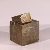 Pyrite<br />Ampliación a Victoria Mine, De Alcarama Range, Navajún, Comarca Cervera, La Rioja, Spain<br />25mm x 34mm x 25mm<br /> (Author: Firmo Espinar)