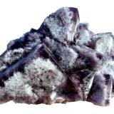 Fluorite<br />Greenlaws Mine, Daddry Shield, Weardale, North Pennines Orefield, County Durham, England / United Kingdom<br />Specimen size 18 cm, largest crystal 8 cm<br /> (Author: Tobi)