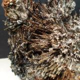 Stibnite, Stibiconite, GypsumTorre Carige, Capalbio, Provincia Grosseto, Toscana, Italia155 x 132 mm (Author: Sante Celiberti)