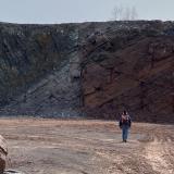 Offset at the fault line of the Holyoke range. (Author: vic rzonca)