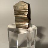 Pyrite<br />Boccheggiano Mines, Montieri, Grosseto Province, Tuscany, Italy<br />34,3 x 23,5 x 9 mm<br /> (Author: Sante Celiberti)