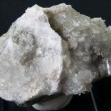 Celestine on Quartz<br />Cangchuanlong #1 tunnel (construction site), Jianyang, Nanping Prefecture, Fujian Province, China<br /><br /> (Author: Volkmar Stingl)