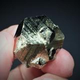 Pyrite<br />Bingham Canyon Mine, Oquirrh Mountains, Bingham District, Salt Lake County, Utah, USA<br />30 mm x 22 mm x 22 mm<br /> (Author: Don Lum)