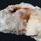 Fluorite on Quartz (variety chalcedony)<br />Nanshanxia Mine, Shaowu, Nanping Prefecture, Fujian Province, China<br />12 x 8 cm<br /> (Author: Volkmar Stingl)