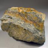 WulfenitaMina del Cerro de Guarda Mayor, Rambla de la Monterilla, Benahadux, Comarca Metropolitana de Almería, Almería, Andalucía, EspañaMedida: 6,8 x 6,8 x 5,2 cms (Autor: Joan Martinez Bruguera)