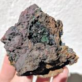 Malaquita, Siderita<br />Mina Santa Isabel, Sierra de Enmedio, Almendricos, Lorca, Comarca Alto Guadalentín, Región de Murcia (Murcia), España<br />6,5 x 6,3 cm.<br /> (Autor: Carles)