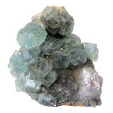 Fluorite<br />Sanming Prefecture, Fujian Province, China<br />Specimen size 14 cm, largest crystal 3,5 cm<br /> (Author: Tobi)