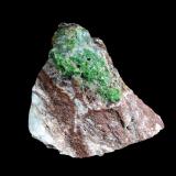 Conichalcita (Conicalcita)Mina Don Bonete, Viñas de Valderrama o Don Bonete, Hinojosa del Duque, Comarca Los Pedroches, Córdoba, Andalucía, España7 x 7 cm. (Autor: Antonio P. López)