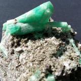 Beryl (variety emerald)<br />Dayakou Mine, Mengdong township, Malipo, Wenshan Zhuang and Miao Autonomous Prefecture, Yunnan Province, China<br />8 x 7 cm<br /> (Author: Volkmar Stingl)
